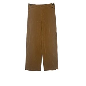 J.Jill Brown Corduroy Wide-Leg Pants Soft Stretchy Cozy Fall Classic Norm Size 8